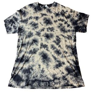 H&M Divided Oversized Tie Dye T-Shirt Black Grey XL